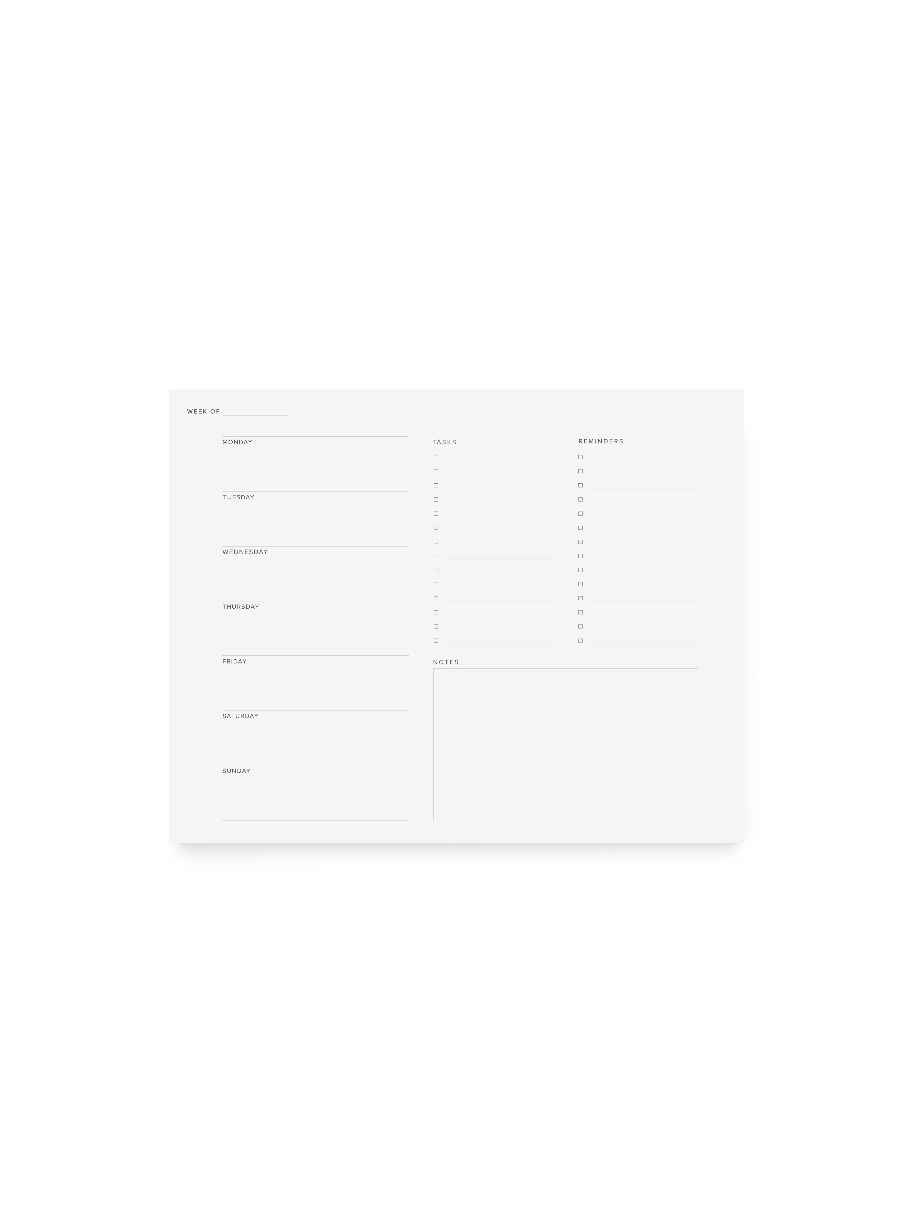 Weekly Task Pad